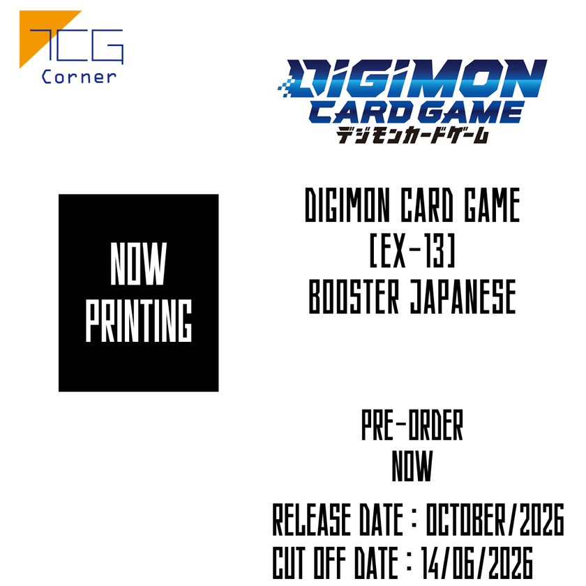 Digimon Card Game [EX-13] Booster Japanese Pre-Order
