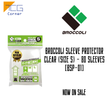 Broccoli Sleeve Protector Clear (Size S) - 80 Sleeves [BSP-01]