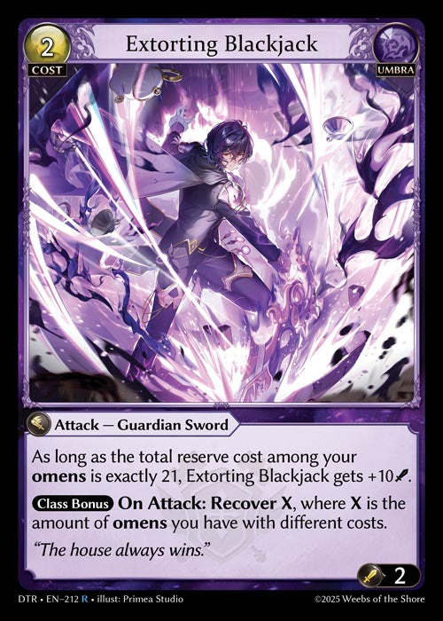 DTR-212 Extorting Blackjack (Rare)