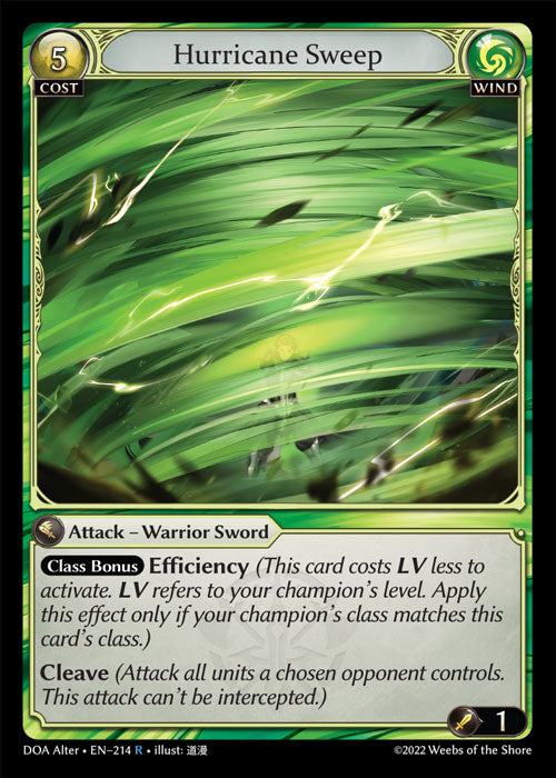 DOA Alter-214 Hurricane Sweep (Rare)