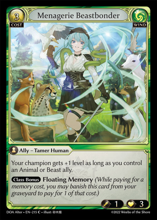 DOA Alter-215 Menagerie Beastbonder (Common)