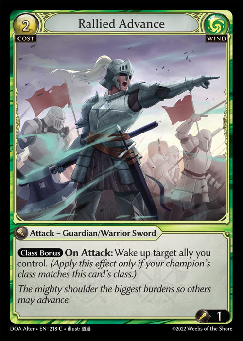 DOA Alter-218 Rallied Advance (Common)
