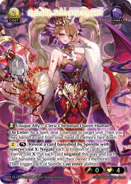 DTR 1st-221 Spirelle, Schwartz Queen (CSR)