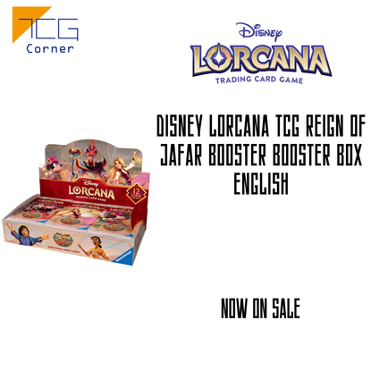 lorcana booster box sale Disney Lorcana TCG Reign of Jafar Booster Booster Box English – TCG Corner