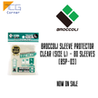 Broccoli Sleeve Protector Clear (Size L) - 80 Sleeves [BSP-03]