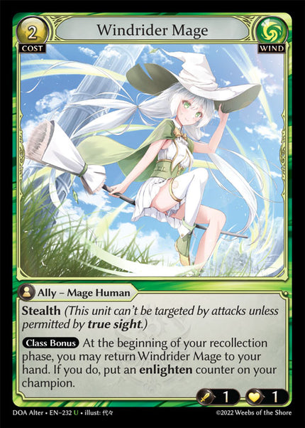 DOA Alter-232 Foil-Windrider Mage (Uncommon)