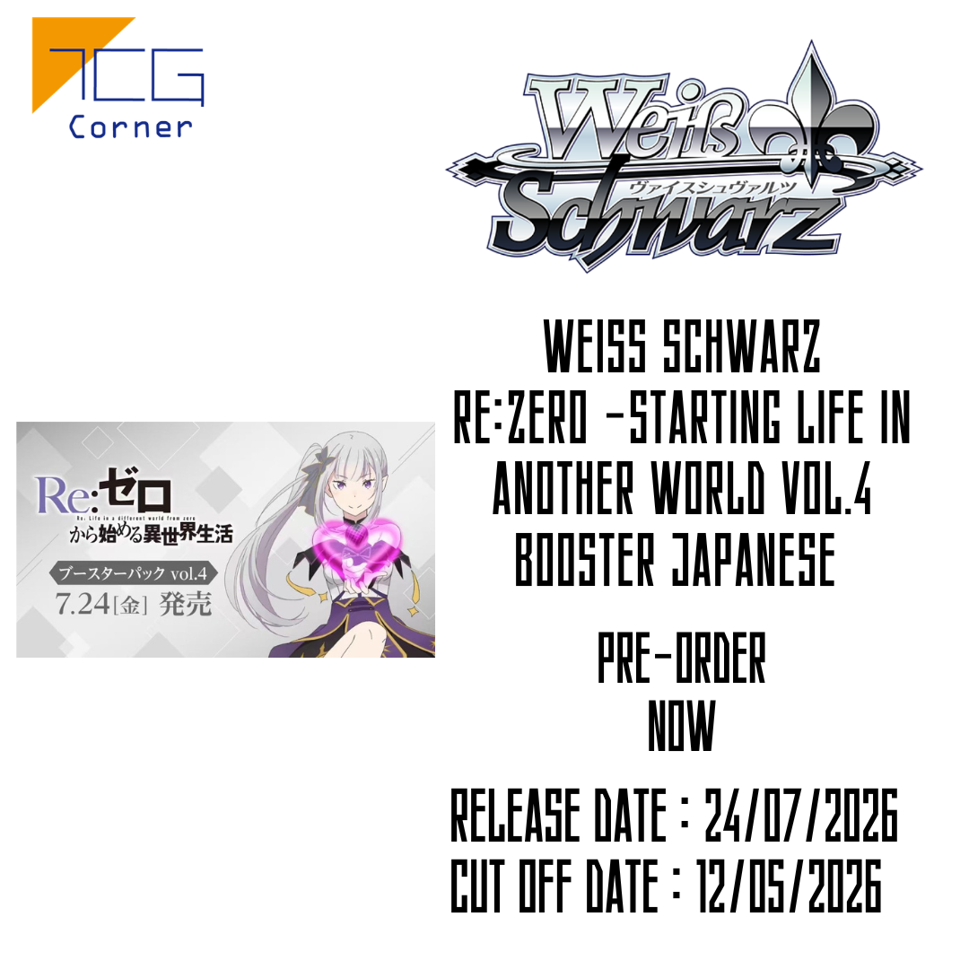 Weiss Schwarz Re:Zero -Starting Life in Another World Vol.4 Booster Japanese Pre-Order