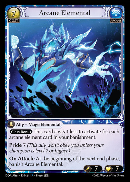 DOA Alter-241 Arcane Elemental (Rare)