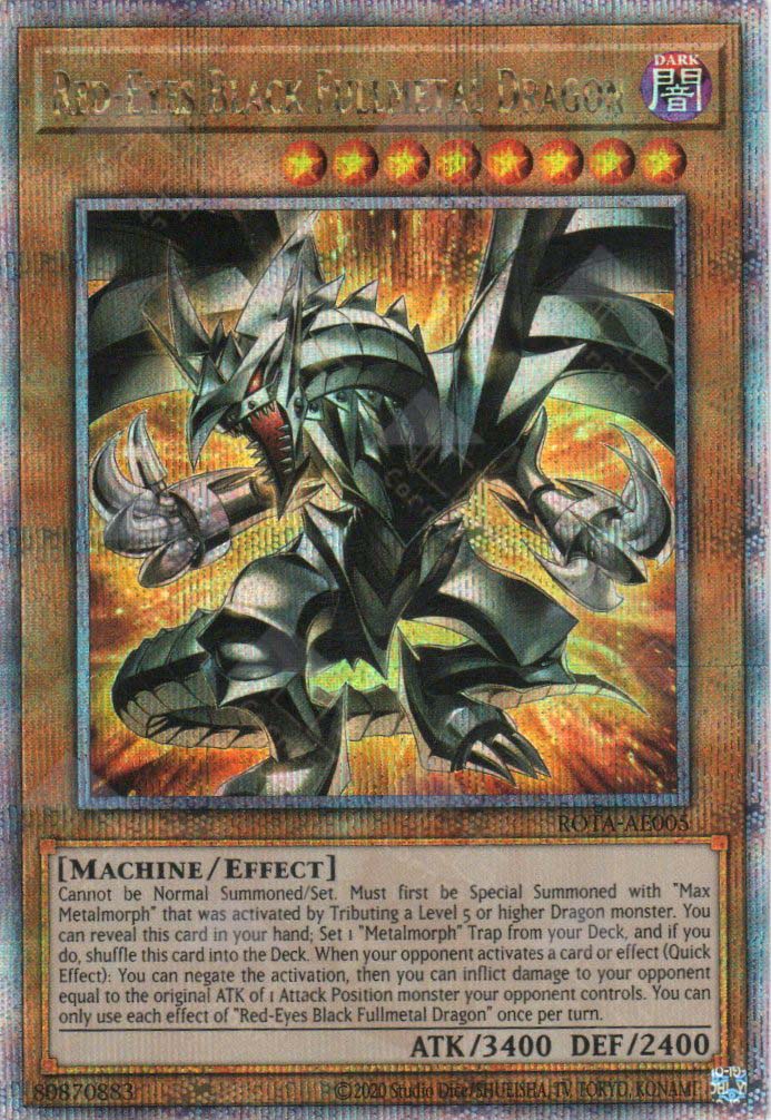 Rota-AE005 Red-Eyes Black Fullmetal Dragon (QCSR) (Status B)