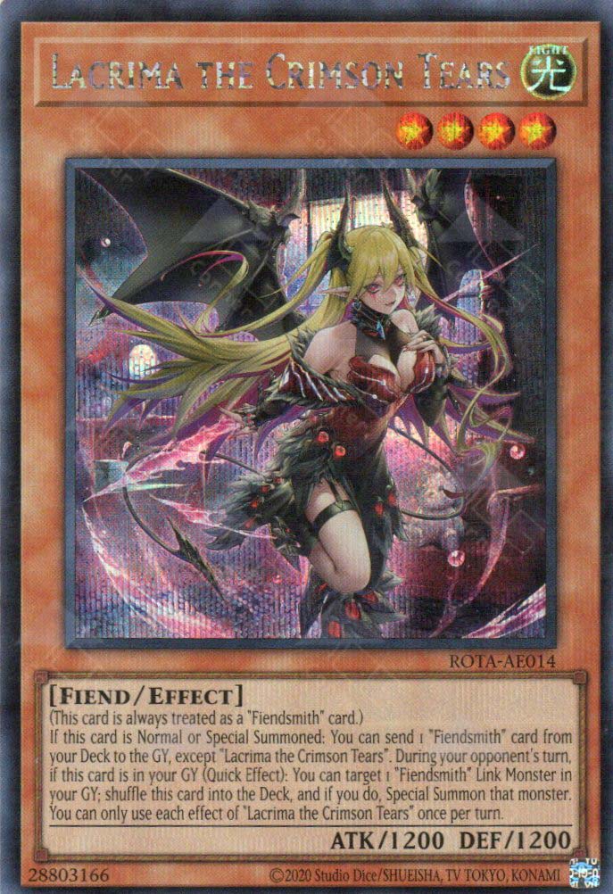 Rota-AE014 Lacrima the Crimson Tear (SER) (Status A)