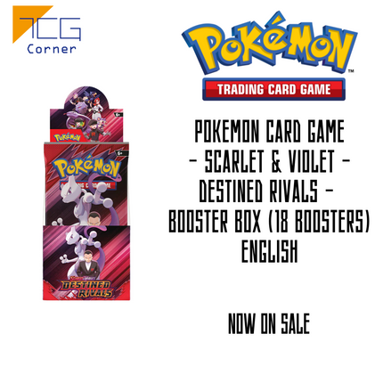 Pokemon Card Game - Scarlet & Violet - Destined Rivals - Booster Box (18 Boosters) English