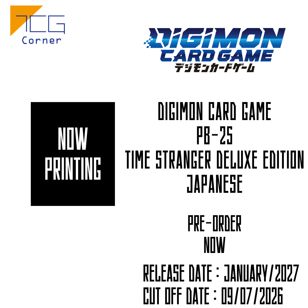 Digimon Card Game PB-25 Time Stranger Deluxe Edition Japanese Pre-Order