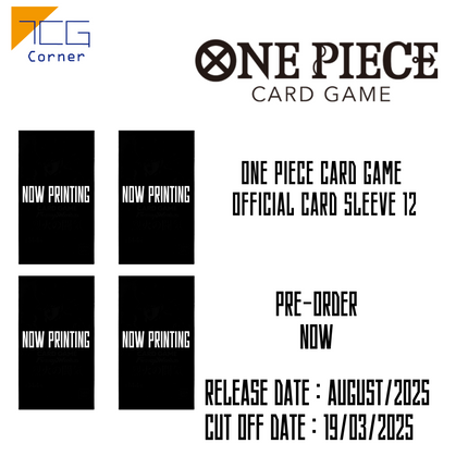 One Piece Card Game Official Card Sleeve 12 Pre-Order