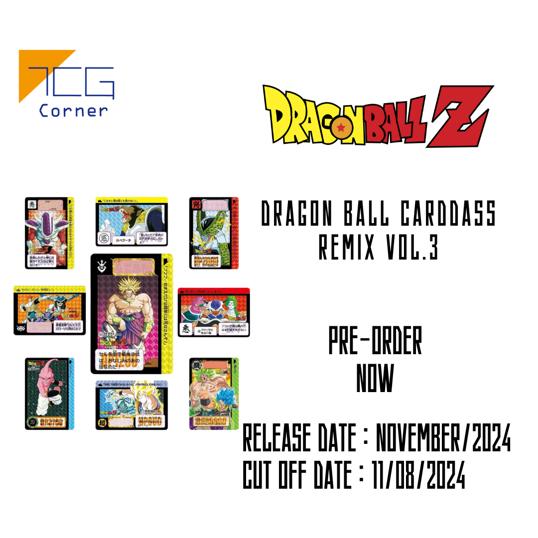 DRAGON BALL CARDDASS REMIX VOL.3 Pre-Order – TCG Corner DRAGON BALL CARDDASS REMIX VOL.3 Pre-Order – TCG Corner