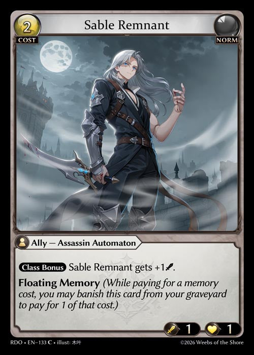 RDO-133 Foil-Sable Remnant (Common)