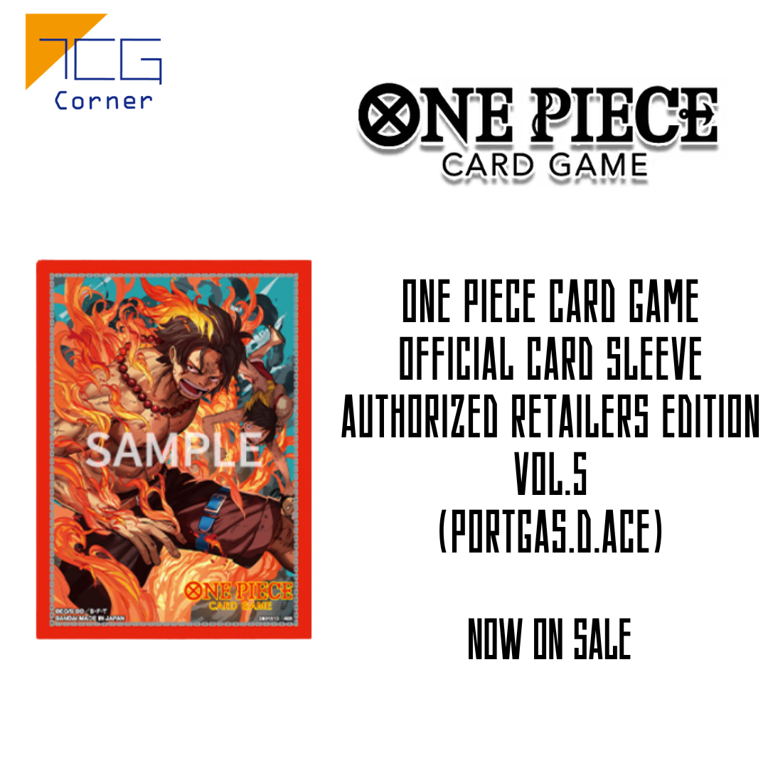 One Piece Card Game OFFICIAL CARD SLEEVE AUTHORIZED RETAILERS EDITION vol.5 (Portgas.D.Ace)