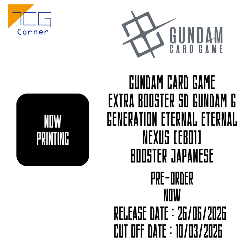 Gundam Card Game Extra Booster SD GUNDAM G Generation Eternal Eternal Nexus [EB01] Booster Japanese Pre-Order