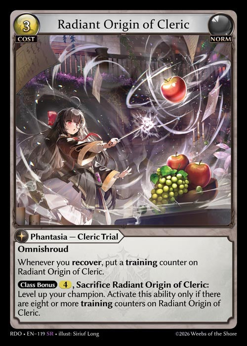 RDO-119 Radiant Origin of Cleric (Super Rare)