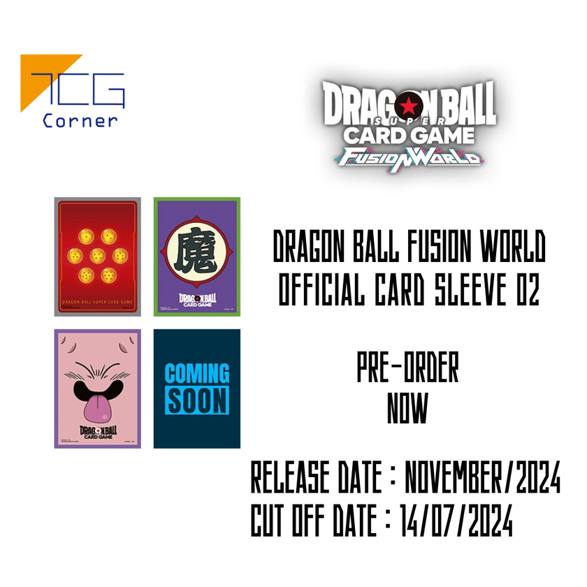 Dragon Ball Fusion World Official Card Sleeve 02 Pre-Order TCG Corner Dragon Ball Fusion World Official Card Sleeve 02 Pre-Order TCG Corner