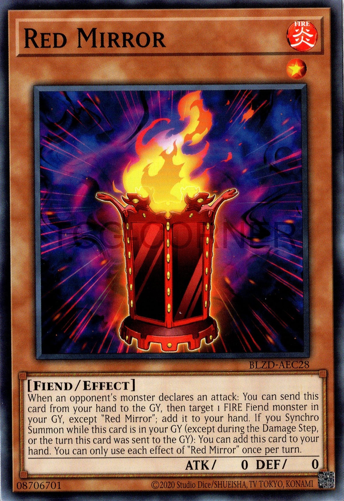 BLZD-AEC28 Red Mirror (N)