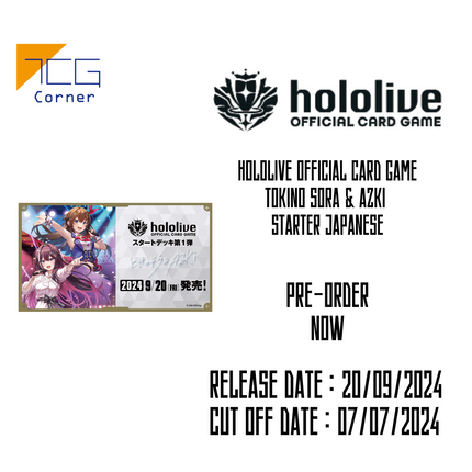 Hololive Official Card Game Tokino Sora & AZKi Starter Japanese Pre-Order