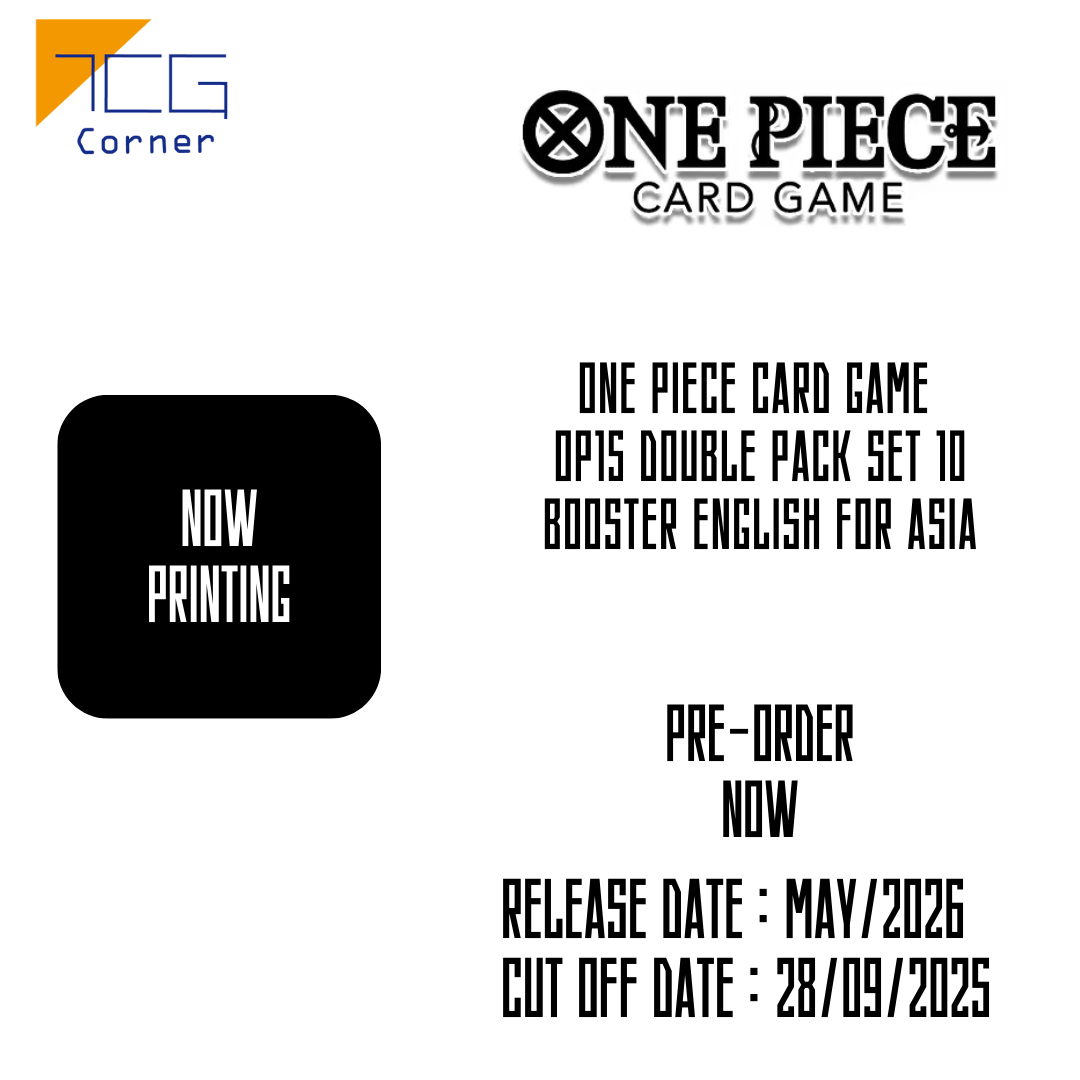 One Piece Card Game  OP15 Double Pack Set 10 Booster English For Asia