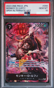 PSA(10) OP04-090 Monkey.D.Luffy (SR*)