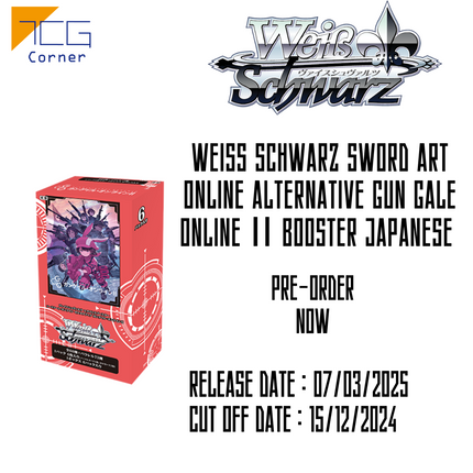 Weiss Schwarz Sword Art Online Alternative Gun Gale OnlineⅡ Booster Japanese Pre-Order