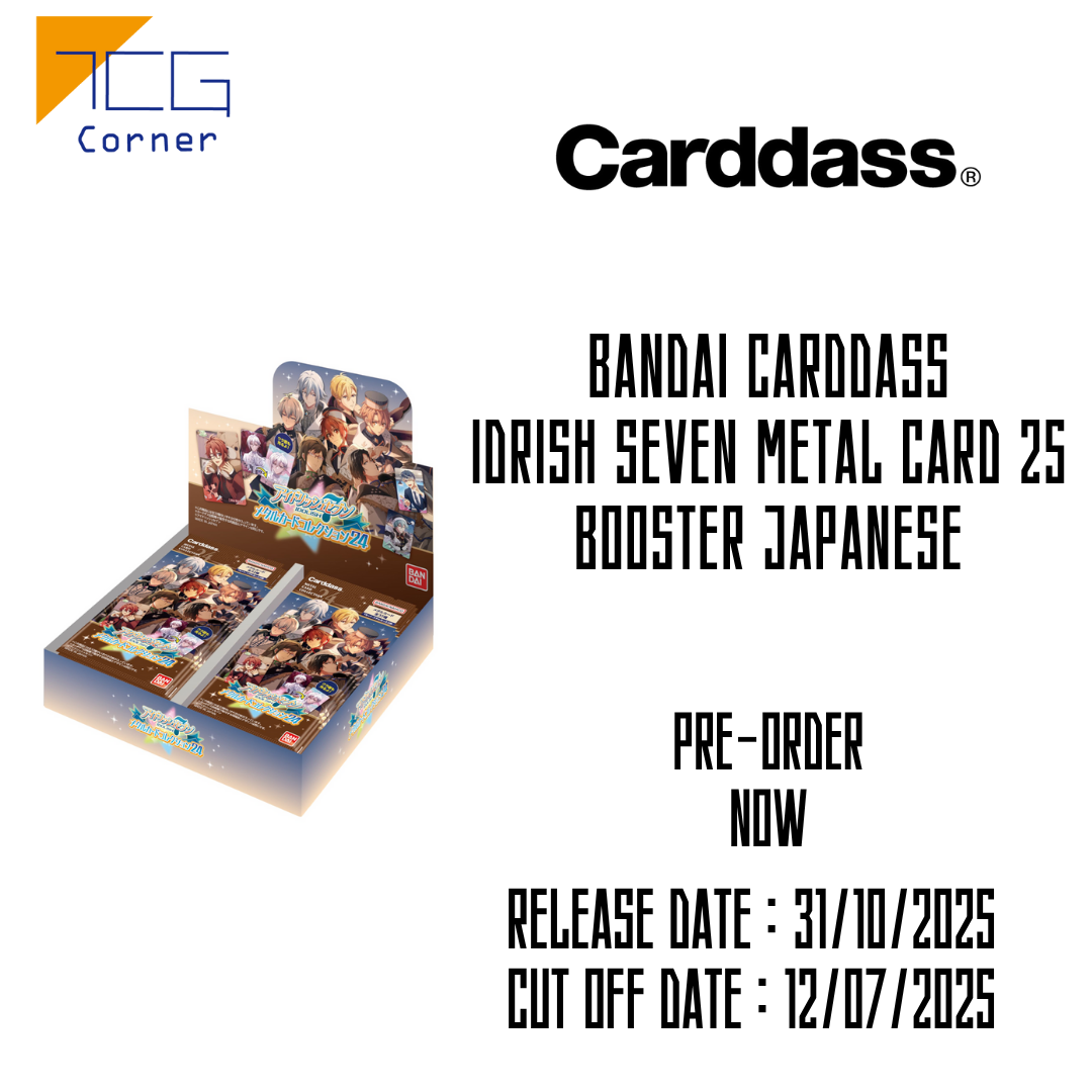 BANDAI Carddass Idrish Seven Metal Card 25 Booster Japanese Pre-Order