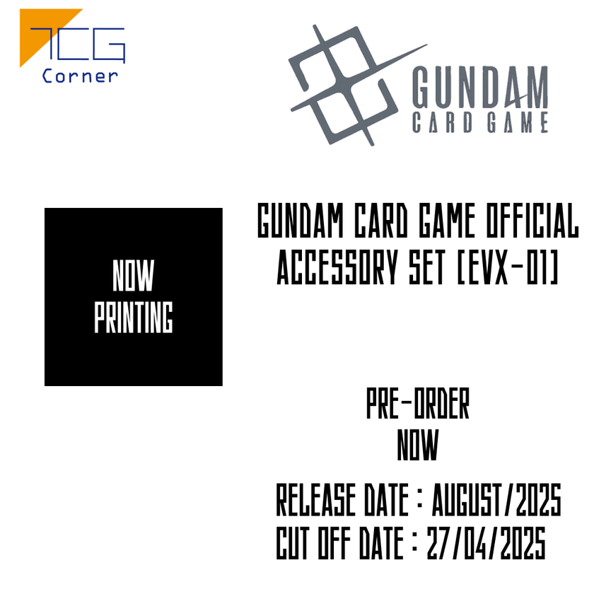 Gundam Card Game Official accessory set [EVX-01] Pre-Order