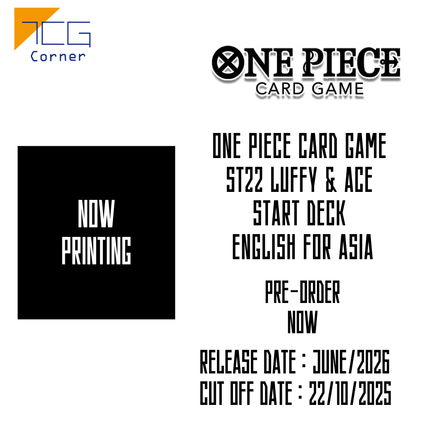 One Piece Card Game ST22 Luffy & Ace Start Deck English For Asia Pre-Order