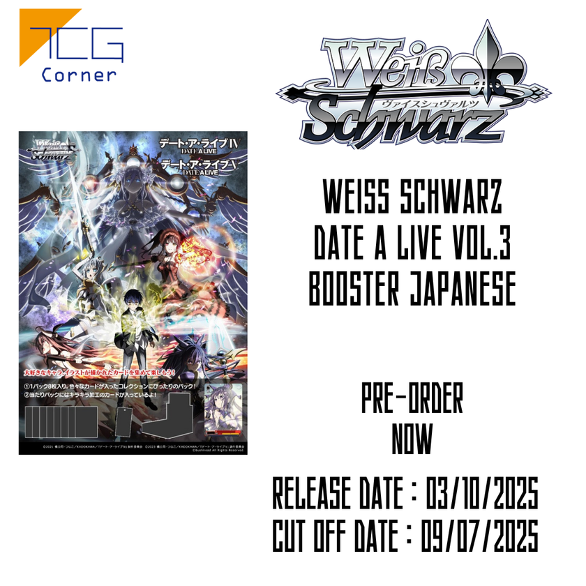 Weiß Schwarz Date A Live Vol.3 Booster Japanese Pre-Order