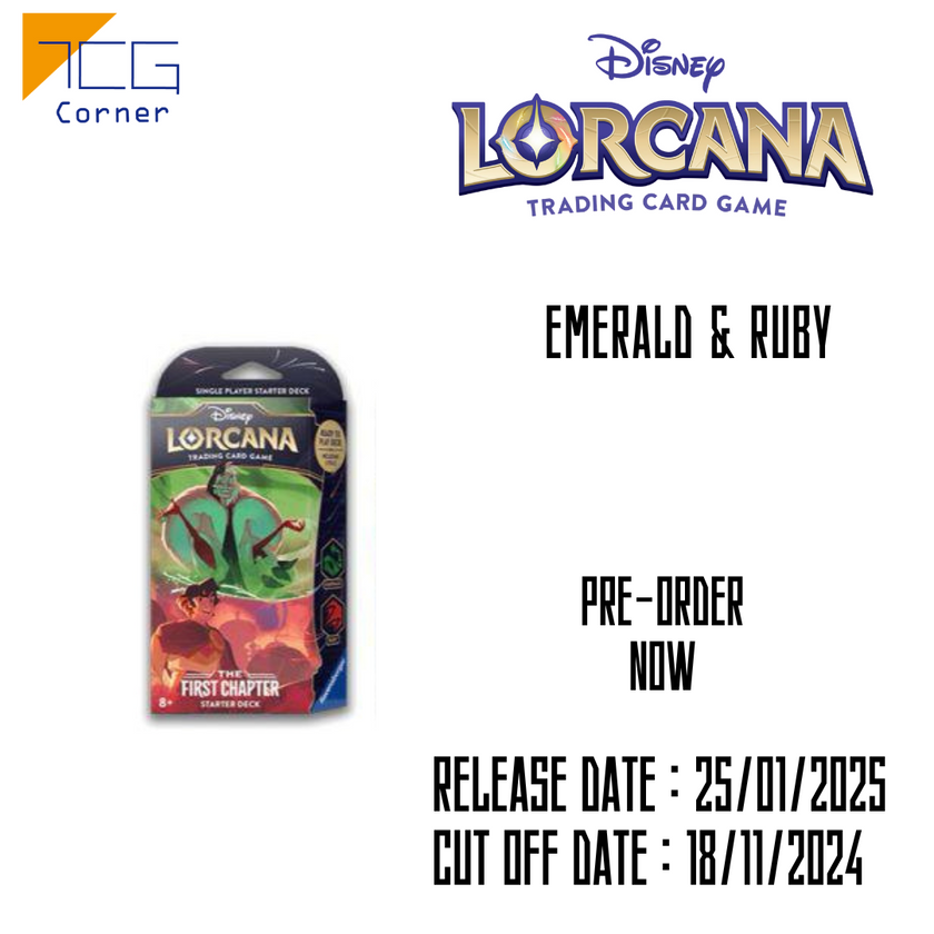 Disney Lorcana The First Chapter Starter Japanese Pre-Order TCG Corner Disney Lorcana The First Chapter Starter Japanese Pre-Order TCG Corner