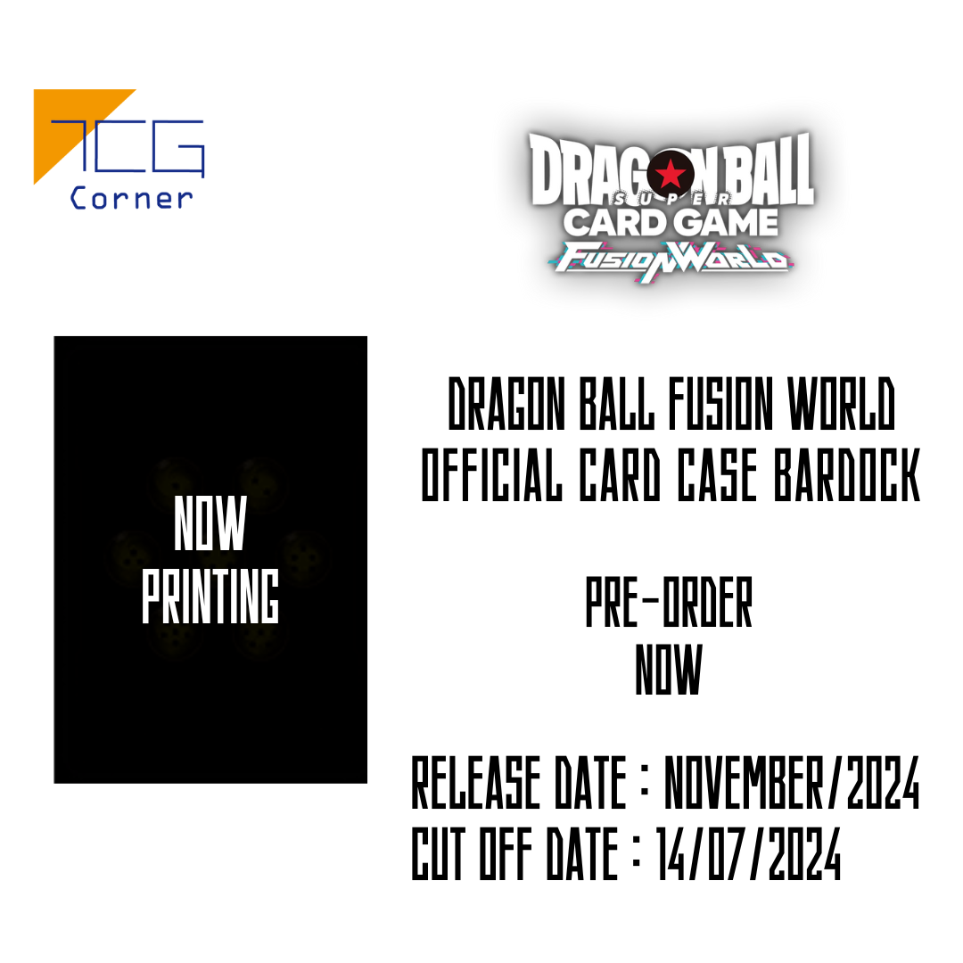 Dragon Ball Fusion World Official Card Case Bardock Pre-Order