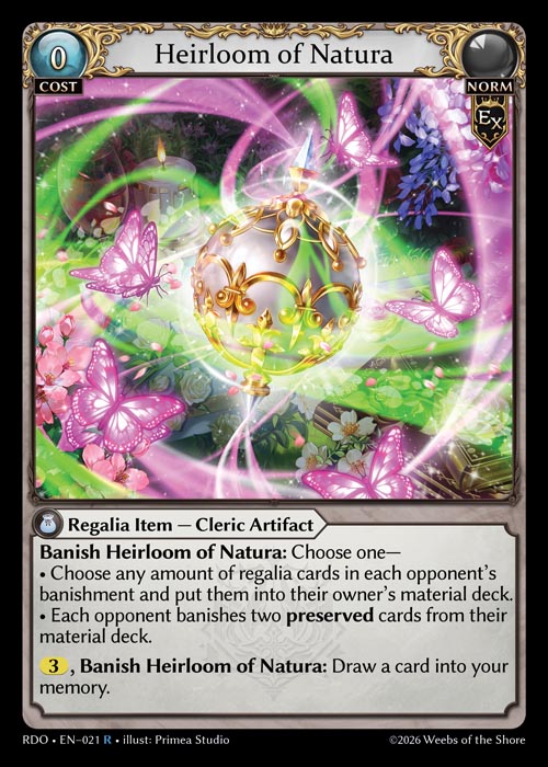 RDO-021 Heirloom of Natura (Rare)