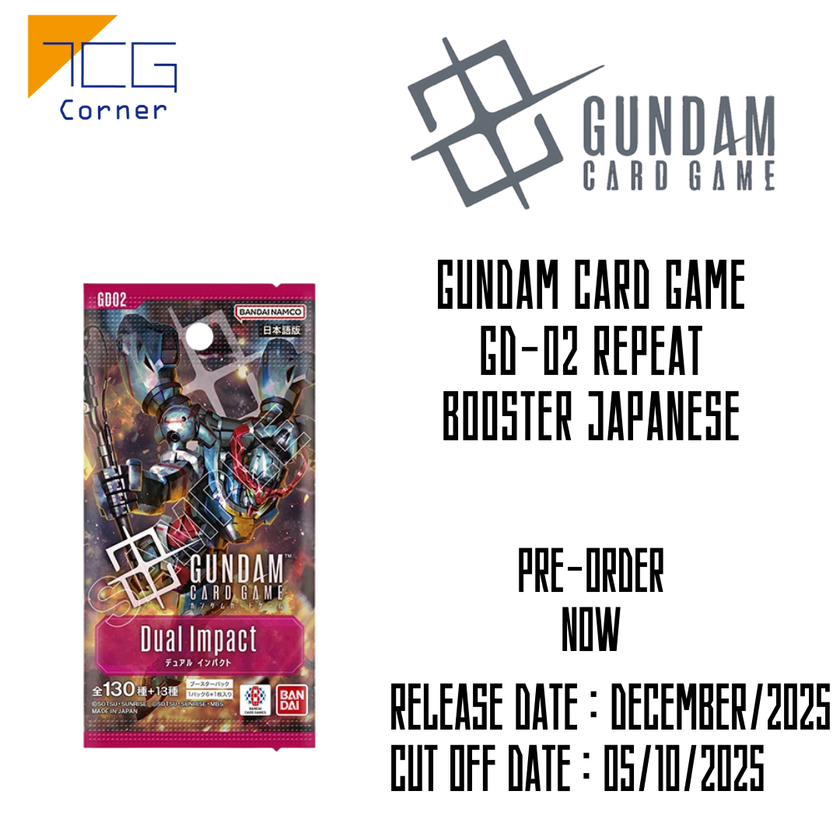 Gundam Card Game GD-02 Repeat Booster Japanese Pre-Order