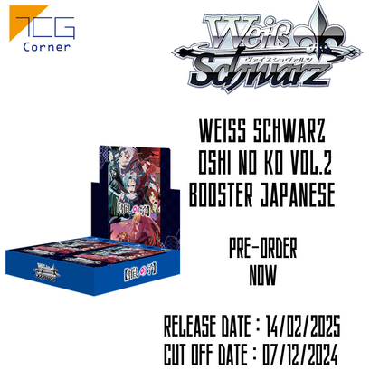 Weiss Schwarz  Oshi no Ko Vol.2 Booster Japanese Pre-Order