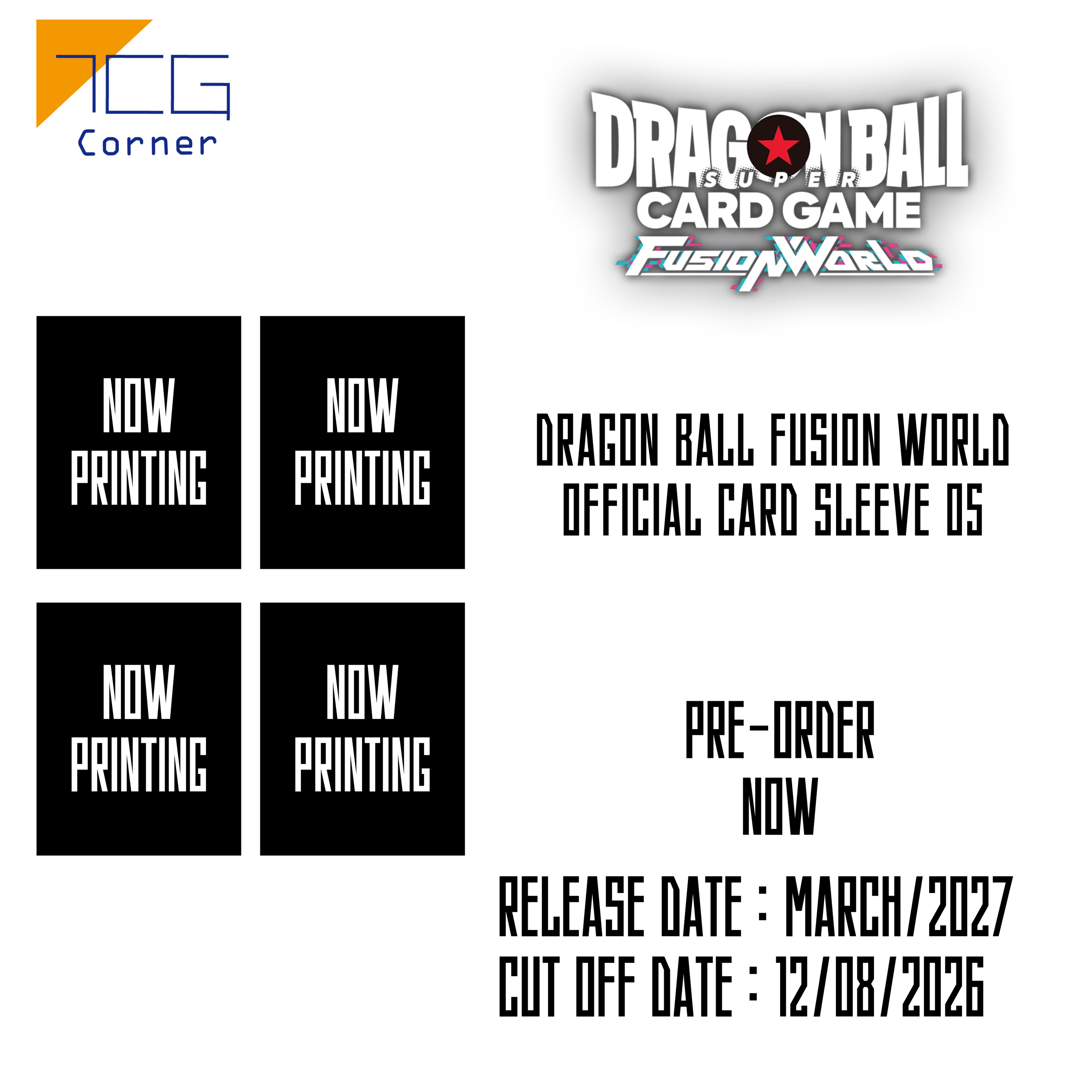 Dragon Ball Fusion World Official Card Sleeve 05 Pre-Order