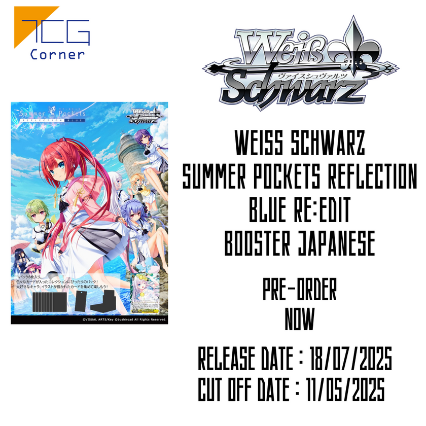Wei Schwarz Summer Pockets REFLECTION BLUE Re:Edit Booster Japanese P TCG Corner Wei Schwarz Summer Pockets REFLECTION BLUE Re:Edit Booster Japanese P TCG Corner
