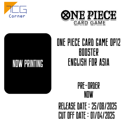 One Piece Card Game OP12 Booster English for Asia Pre-Order