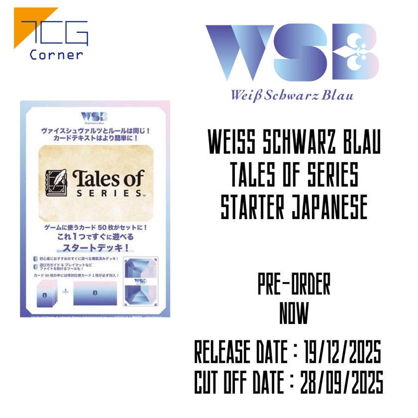 Weiss Schwarz Blau Tales of series Starter Japanese Pre-Order