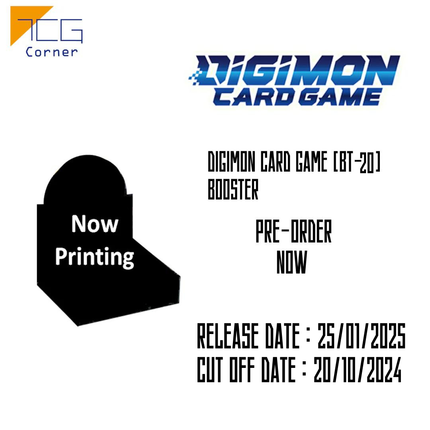 DIGIMON Card Game [BT-20] BOOSTER Pre-Order