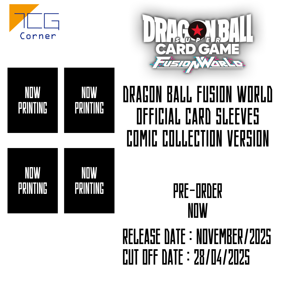 Dragon Ball Fusion World Official Card Sleeves Comic collection version Pre-Order
