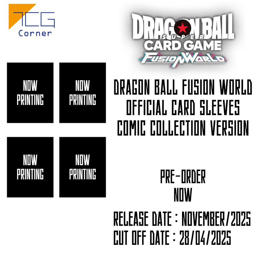 Dragon Ball Fusion World Official Card Sleeves Comic collection version Pre-Order