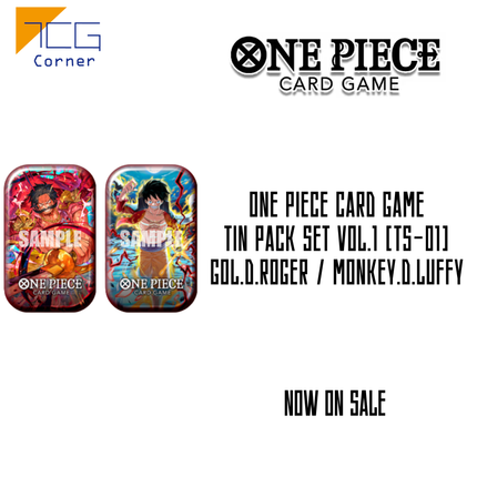 One Piece Card Game Tin Pack Set Vol.1 [TS-01] Gol.D.Roger / Monkey.D.Luffy