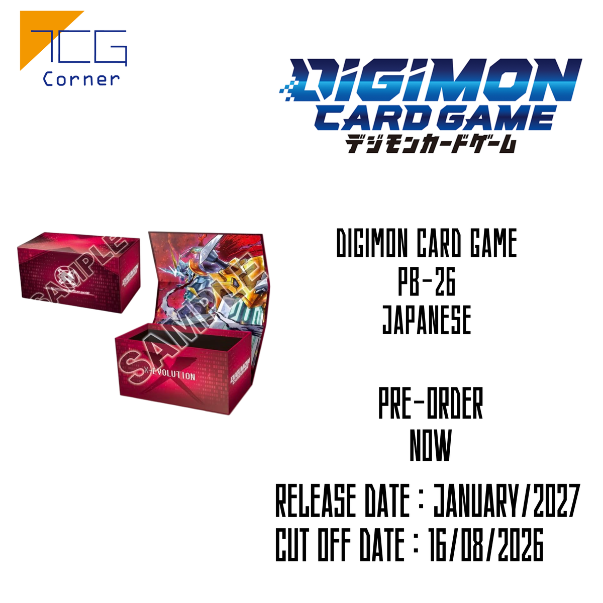 Digimon Card Game PB-26 Japanese Pre-Order