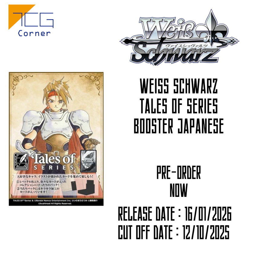 weis pokemon cards Weiss Schwarz Tales of series Booster Japanese Pre-Order