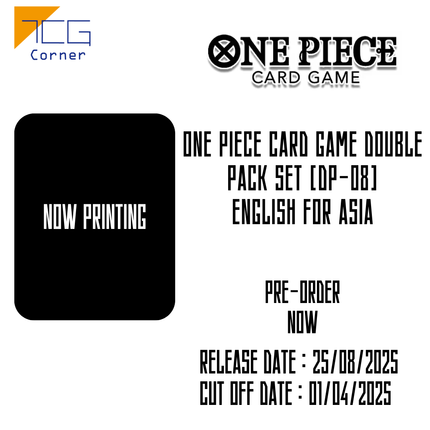 ONE PIECE CARD GAME Double Pack Set [DP-08] English for Asia Pre-Order
