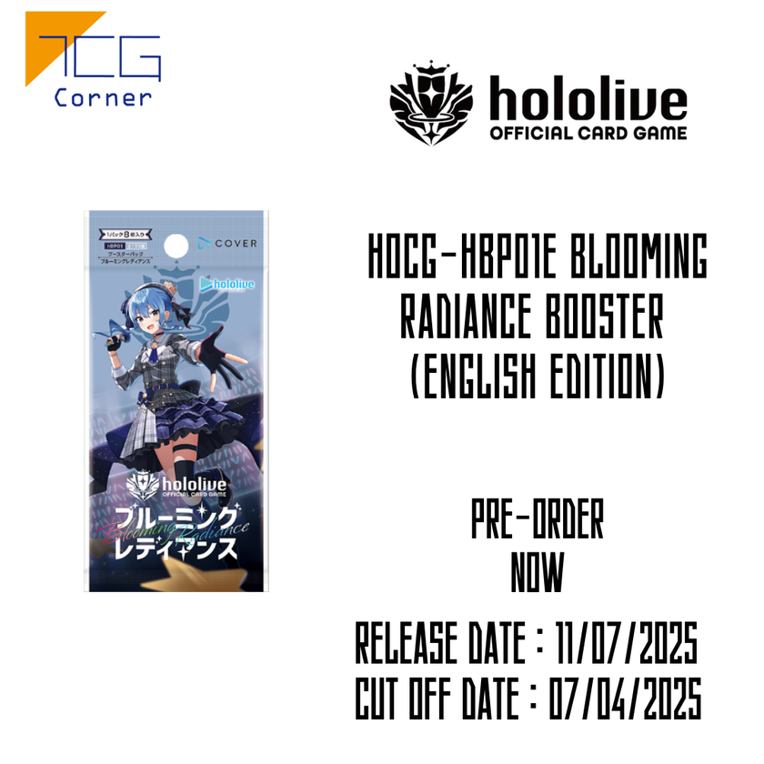 Hololive Official Card Game hBP01e Blooming Radiance Booster (English Edition) Pre-order