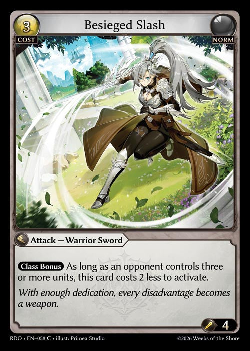 RDO-058 Besieged Slash (Common)